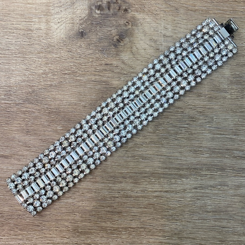 Vintage‎ Hobe Rhinestone Cocktail Bracelet